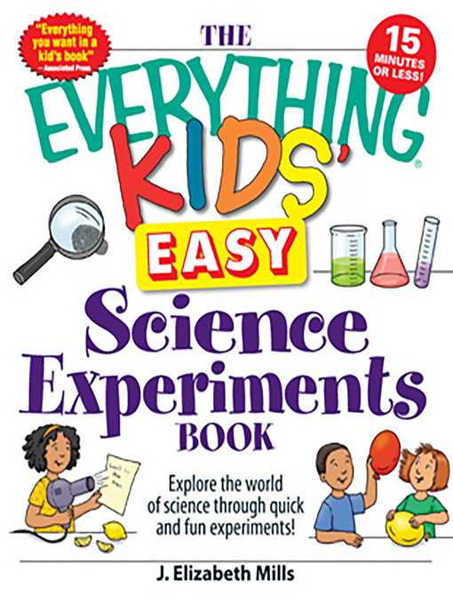 Cover image for The Everything Kids' Easy Science Experiments Book
